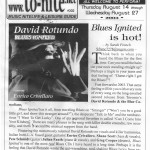 to-nite 302, August 14-27, 2003, Page 1 (David Rotundo new album 'Blues Ignited')