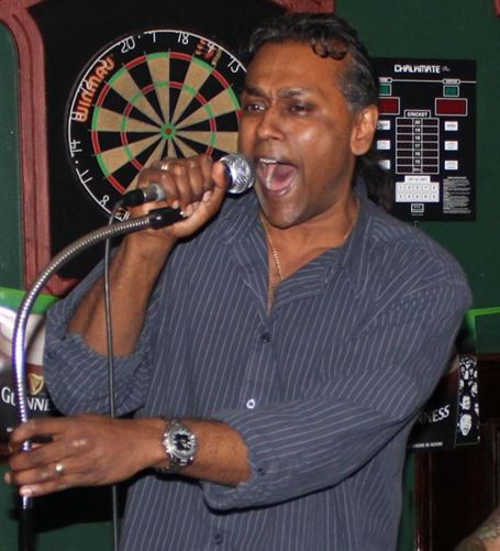 Andy Narsingh in singing mode -Gary 17