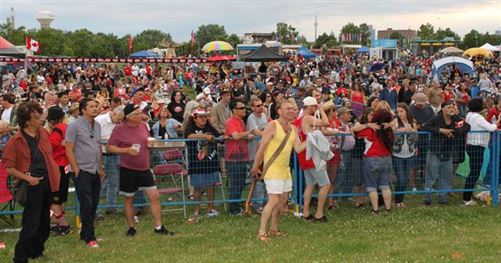 Canada Day partiers at Q107 Woodbine Park celebrations, 2013 -Gary 17