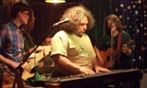 David Macmichael, Will Meadows, Jace Traz and Sam Taylor back Lawrie Ingles on the keys at Relish in early 2015 -Gary 17