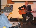 Roger Zuraw with Hurricane Mike Thompson on pedal steel -Gary 17