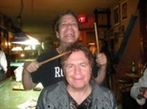 Playful Jon beating a tune on friend Bruce Palait's head in 2010. -GARY 17