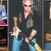 Two of Johnnie Lovesin's album covers and pics of Johnnie on stage in the '90s and 2002 by Gary 17
